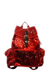 Sequin Backpack-SQB2929L/RED
